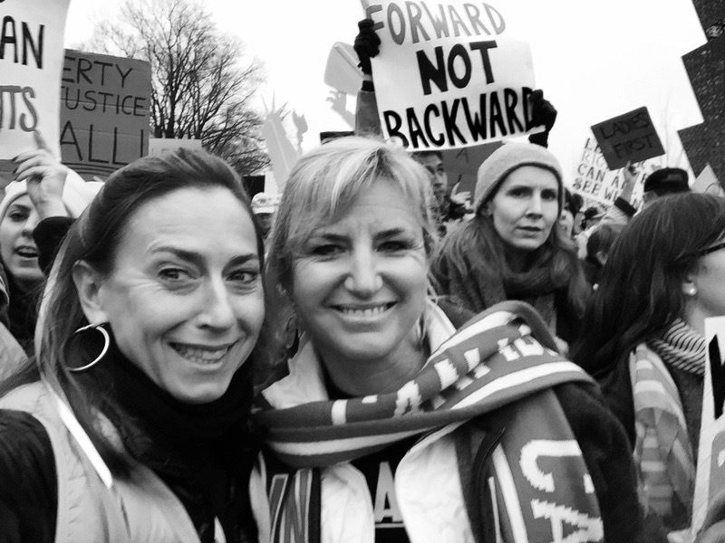 Carolyn and friend Andrea at the Women’s March in Washington DC in January 2017