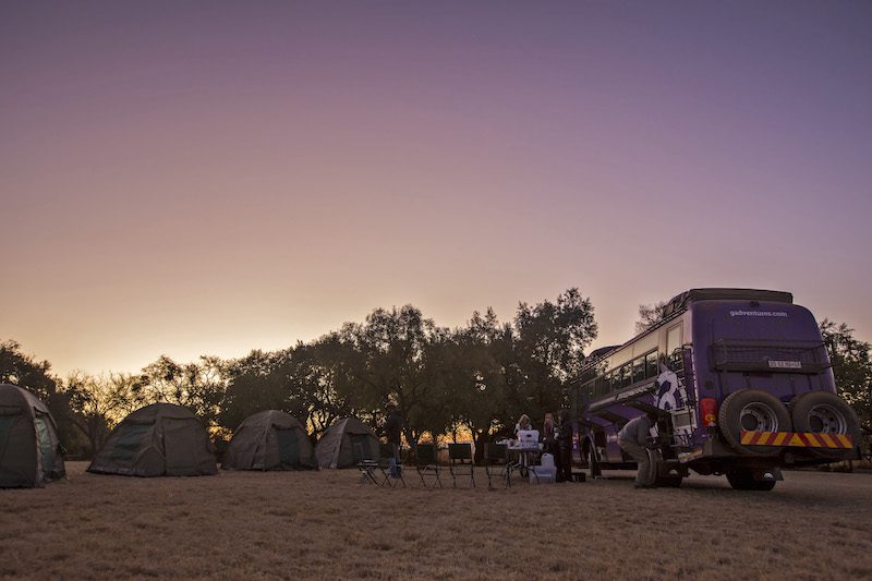 G Adventures Africa South Africa Shelter Rock Camp Site Sunset Lando