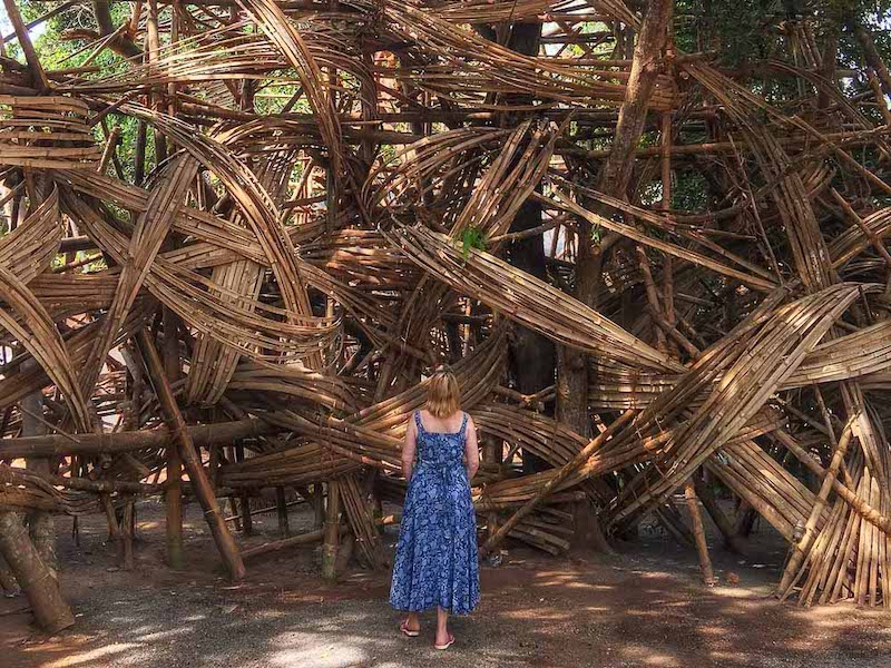 Mariellen at the biennale in Cochin Kerala, India