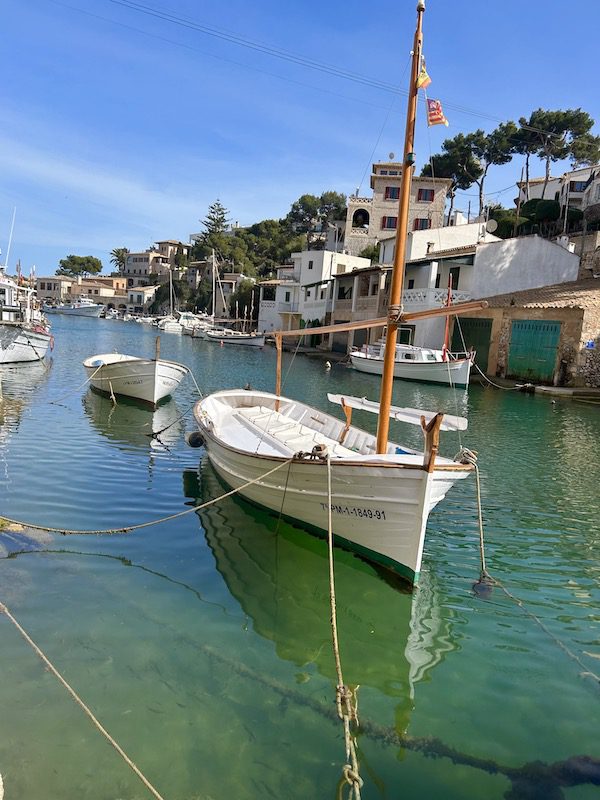 Small boats in the harbour in Palma de Mallorca