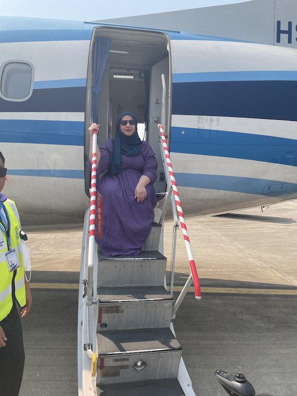 Landing in Luang Prabang with no aisle wheelchair