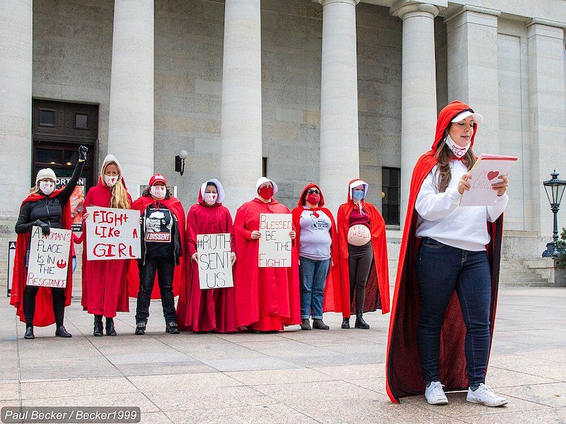 Red Cloak Protest for Women’s Rights 10.25.20- Columbus, OH