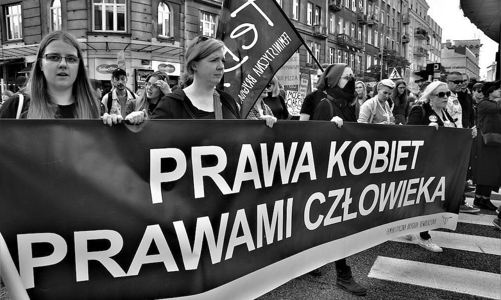 Pro-Choice Women's March in Warsaw, Poland