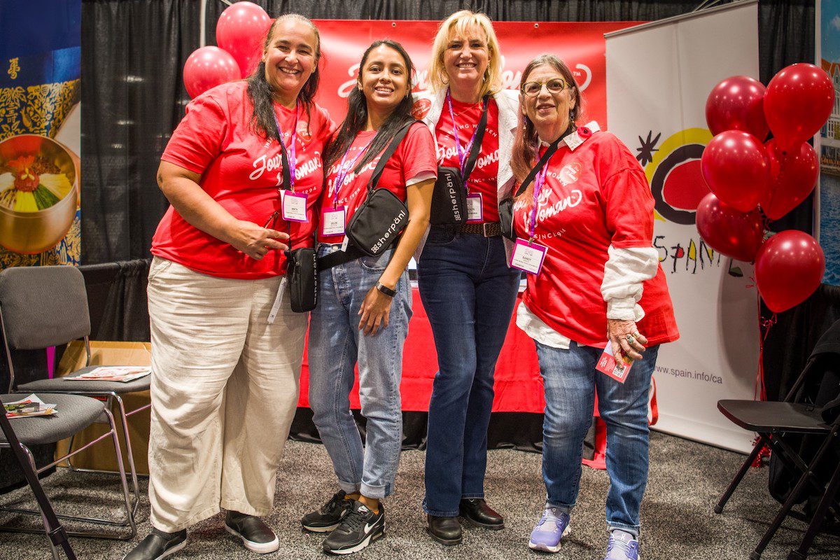 Sherpani and JourneyWoman at the National Women's Show in Toronto, November 2024