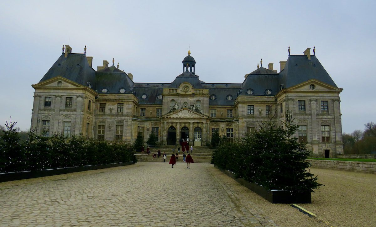 Outside Chateau Vaux le Vicomte