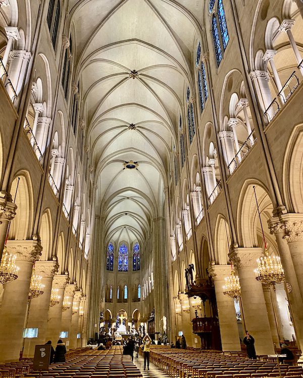 Notre Dame Interior after fire