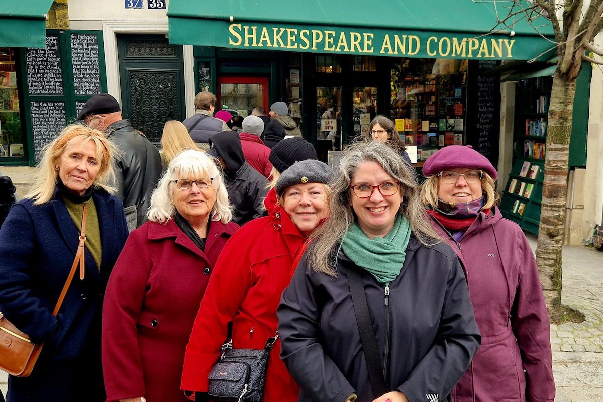 Shakespeare and Co. with Steena group