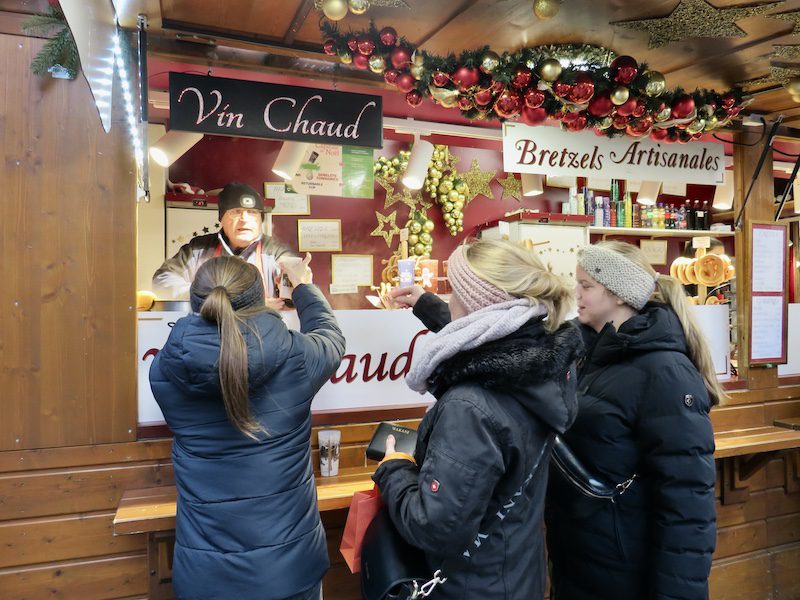 Vin Chaud at a Christmas market in Strausbourg