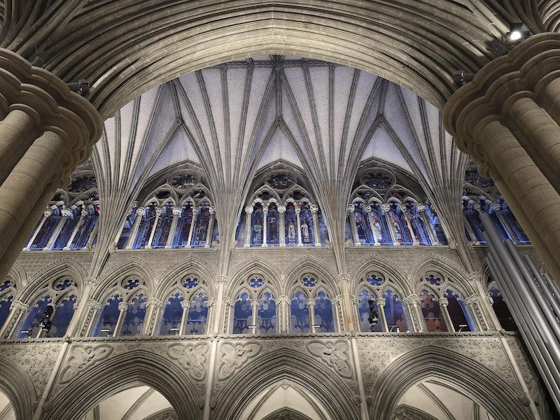 Inside the Trondheim cathedral