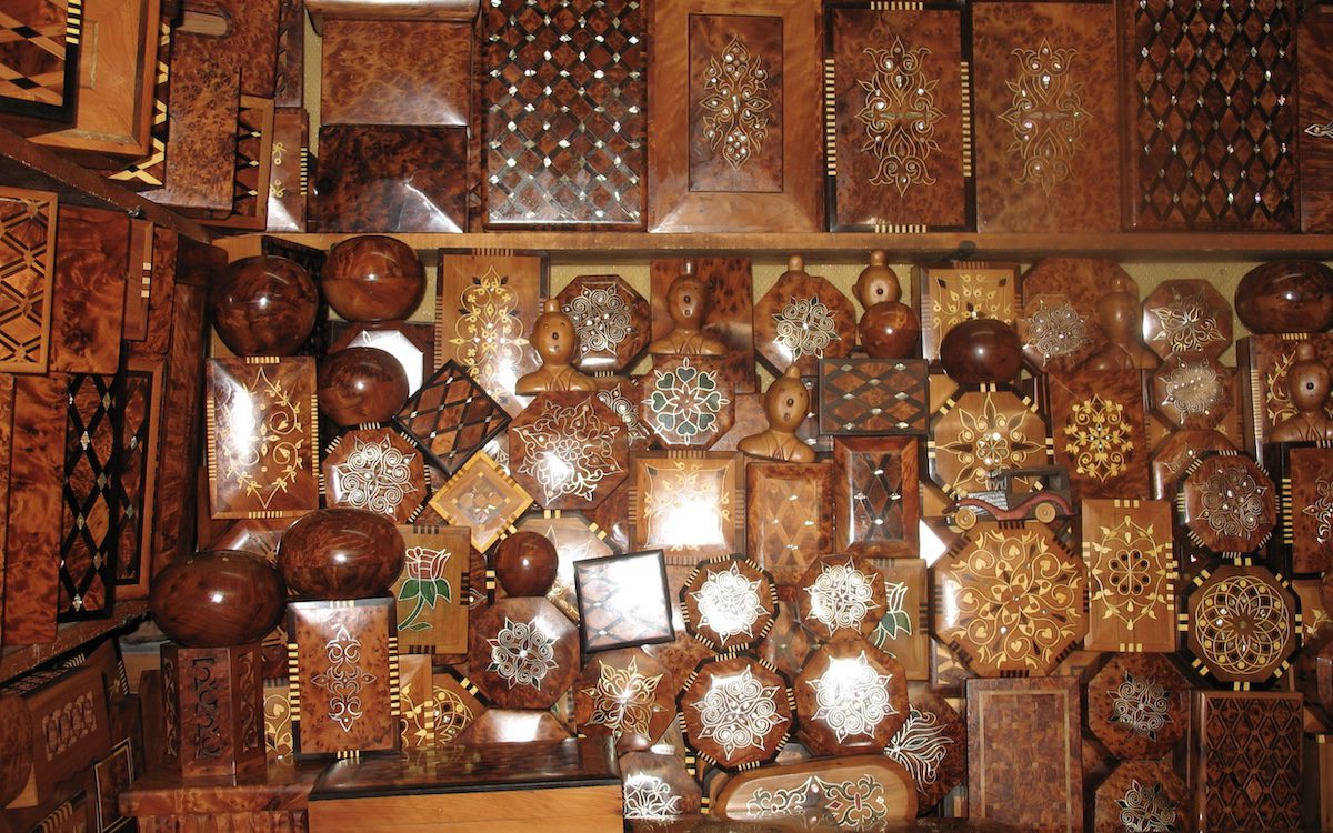 Essaouira, Morocco Wood products