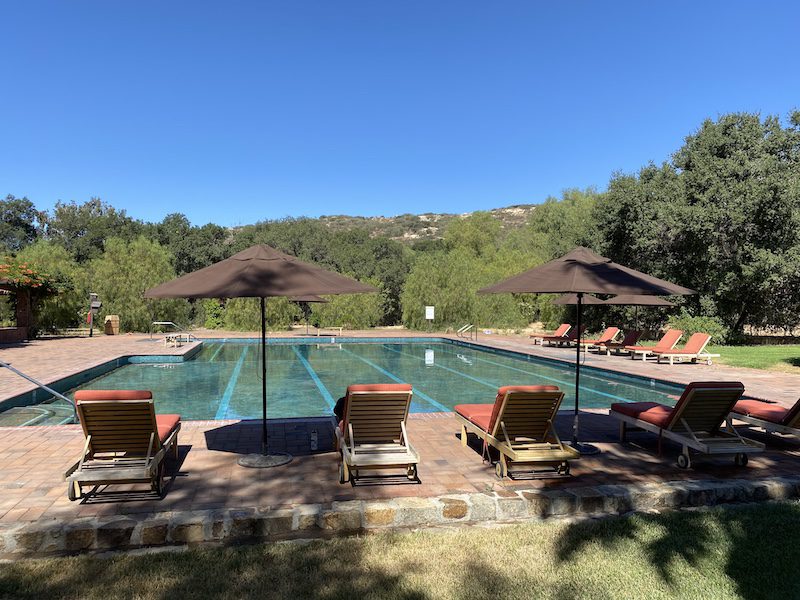 One of many pools at Rancho La Puerta 