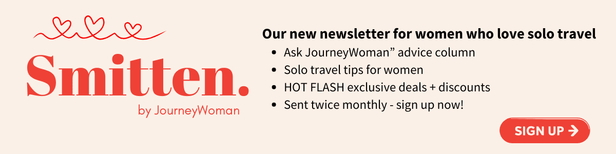 smitten by journeywoman newsletter solo travel