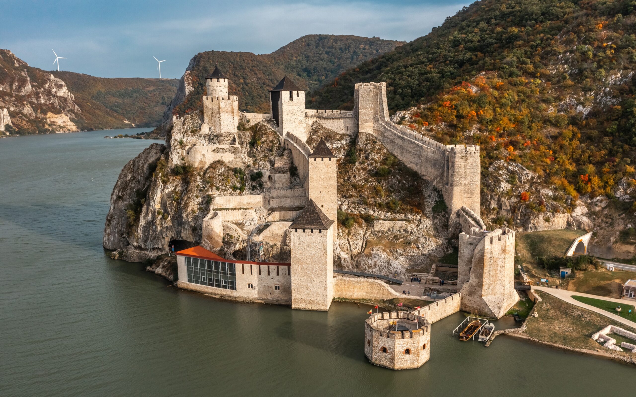 Golubac fortress on the danube serbia