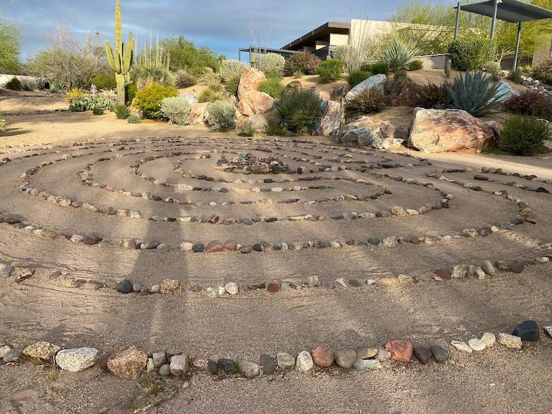 labyrinth walk for meditation at Civana Wellness Resort & Spa