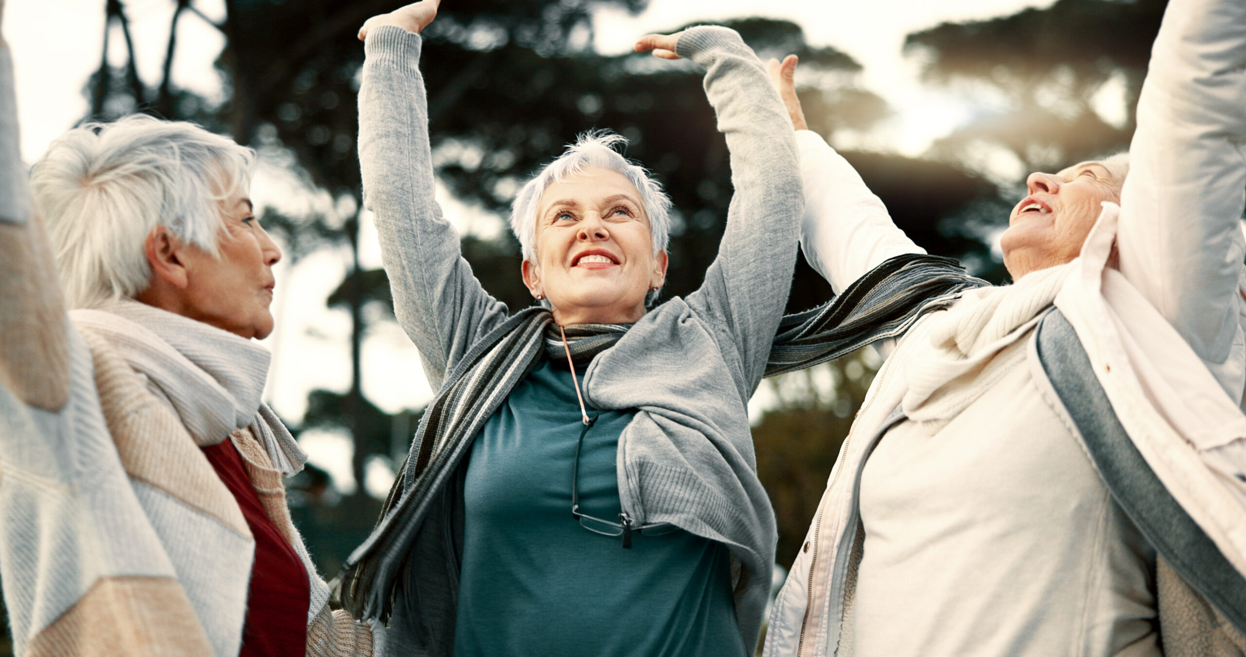 woman celebrating life