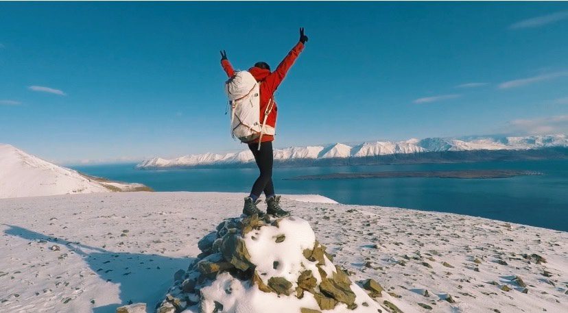 A woman in Iceland with Reclaim Yourself Retreats A woman in Iceland with Reclaim Yourself Retreats