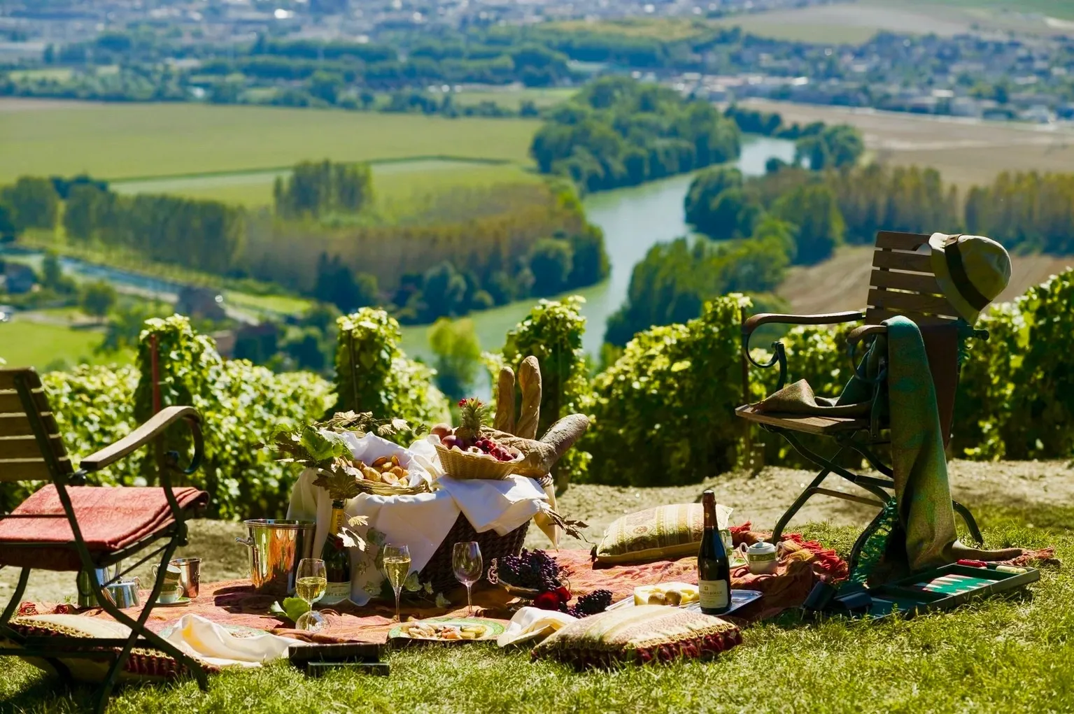 Walk Talk Eat France No Single Supplement Women's Trips Walk Talk Eat France tours with no single supplement picnic in French countryside