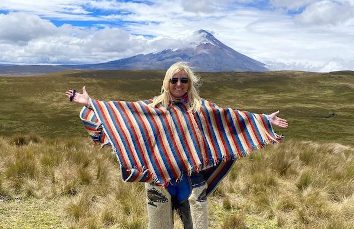 Carolyn Ray in Cotapaxi National Park, Ecuador