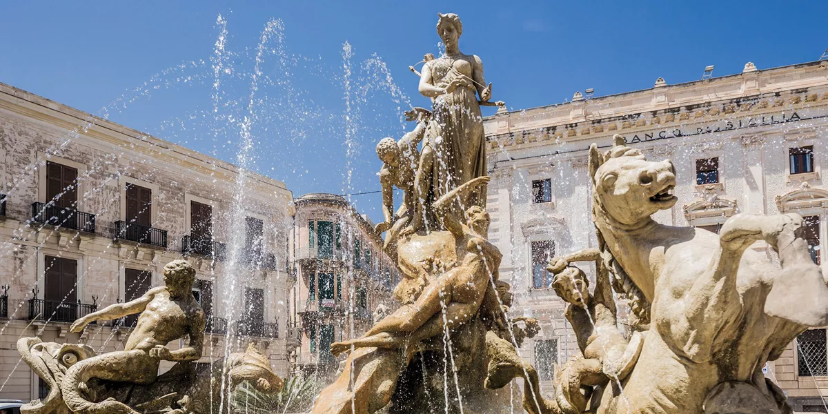 Fountain in Ortigia, Sicily