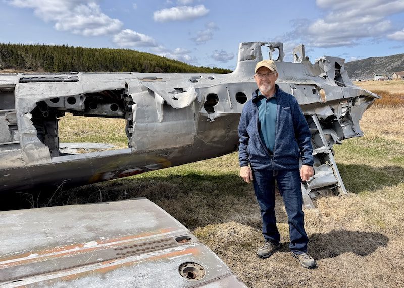 Conche-Gerard Bromley talks about a historic plane crash CREDIT Jennifer Bain Conche-Gerard Bromley talks about a historic plane crash