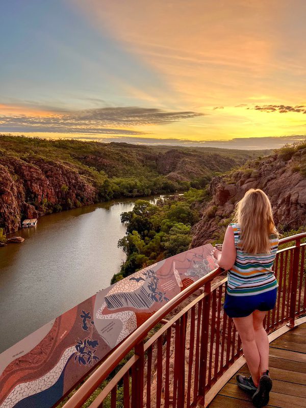 Katherine Gorge at sunrise in in Nitmiluk NP Katherine Gorge at sunrise in in Nitmiluk NP in Australia's Northern Territory