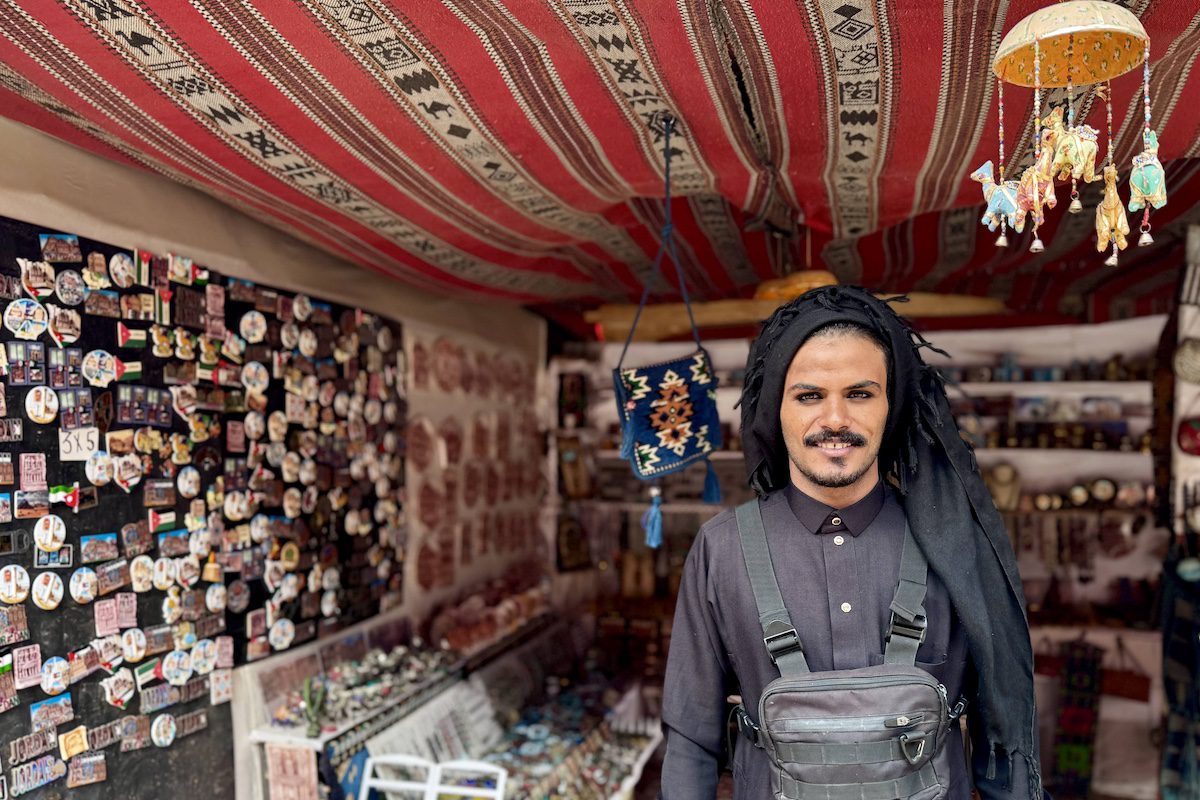 Bedouin vendor Abdullah Albedoul in Petra