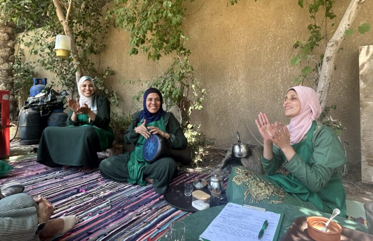 singing lunch in Egypt