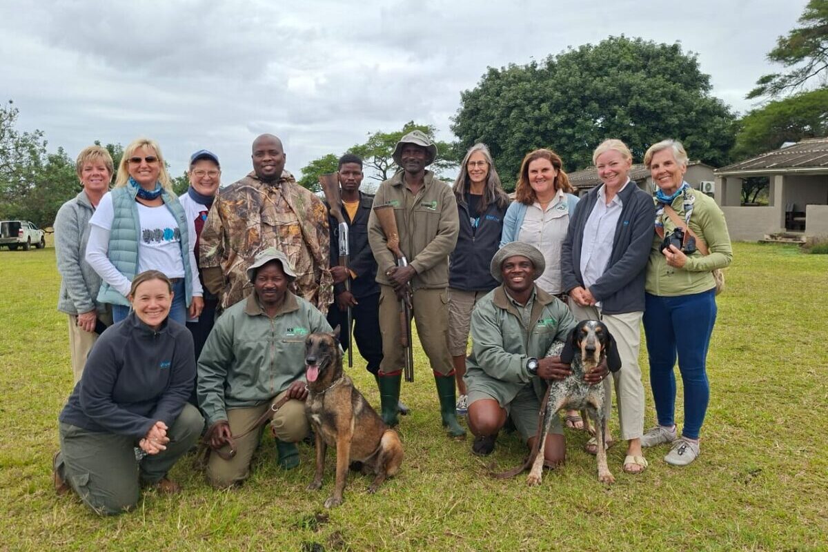 group of people k9 anit poaching unti south africa