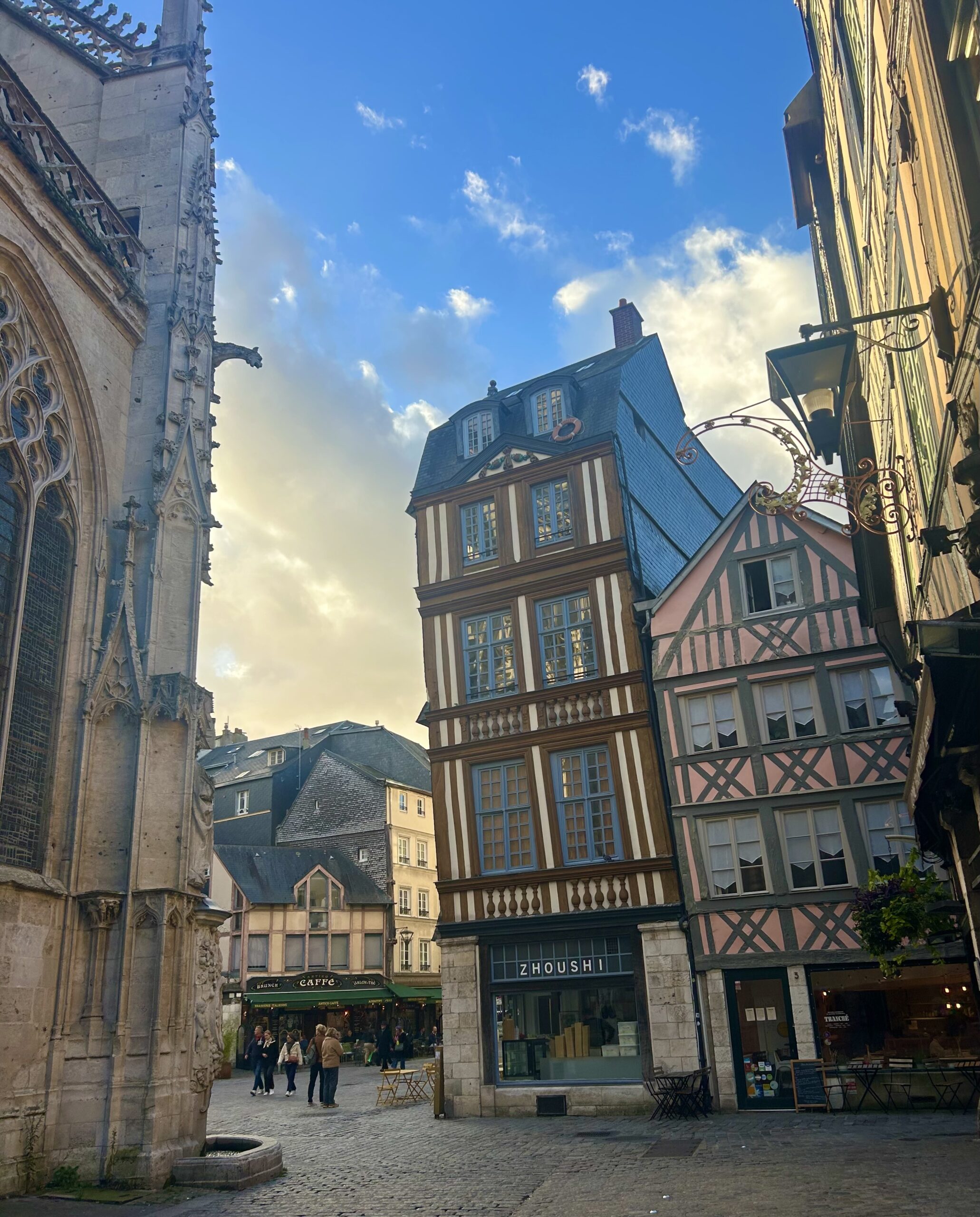 timbered houses in rouen