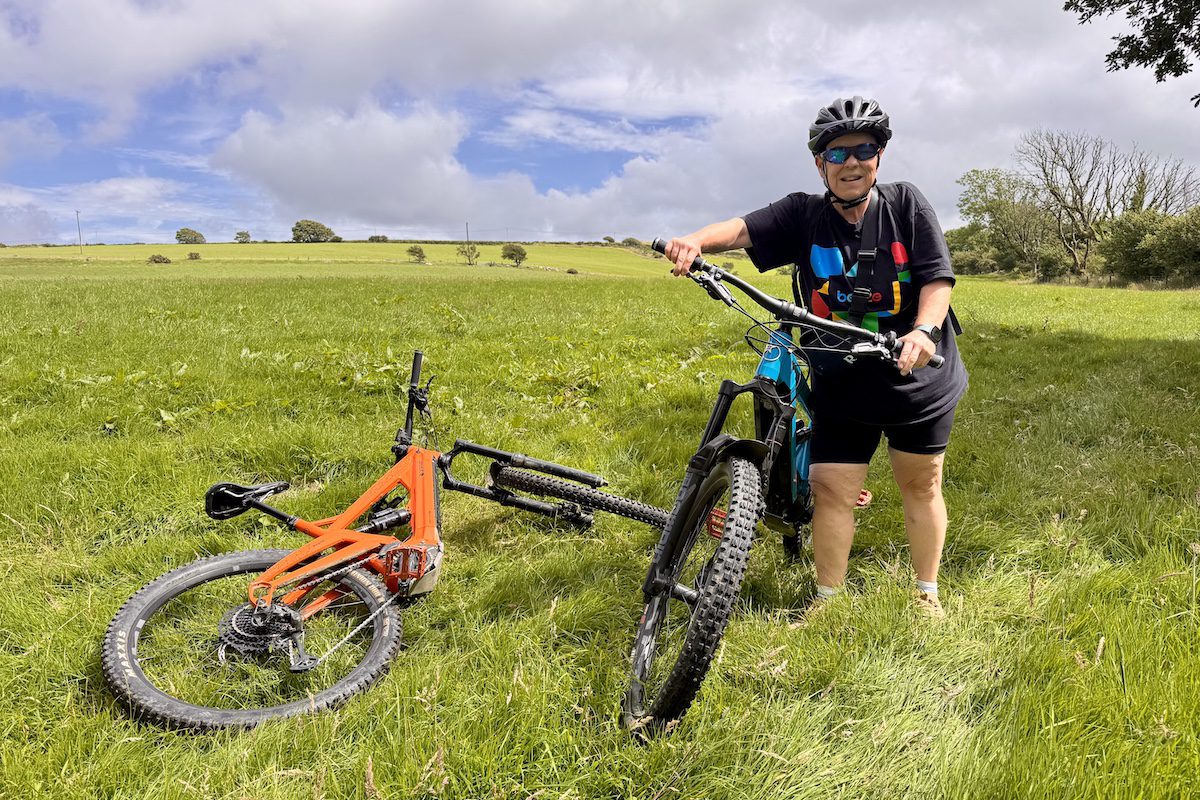 Pat Lee on a cycling trip in Wales