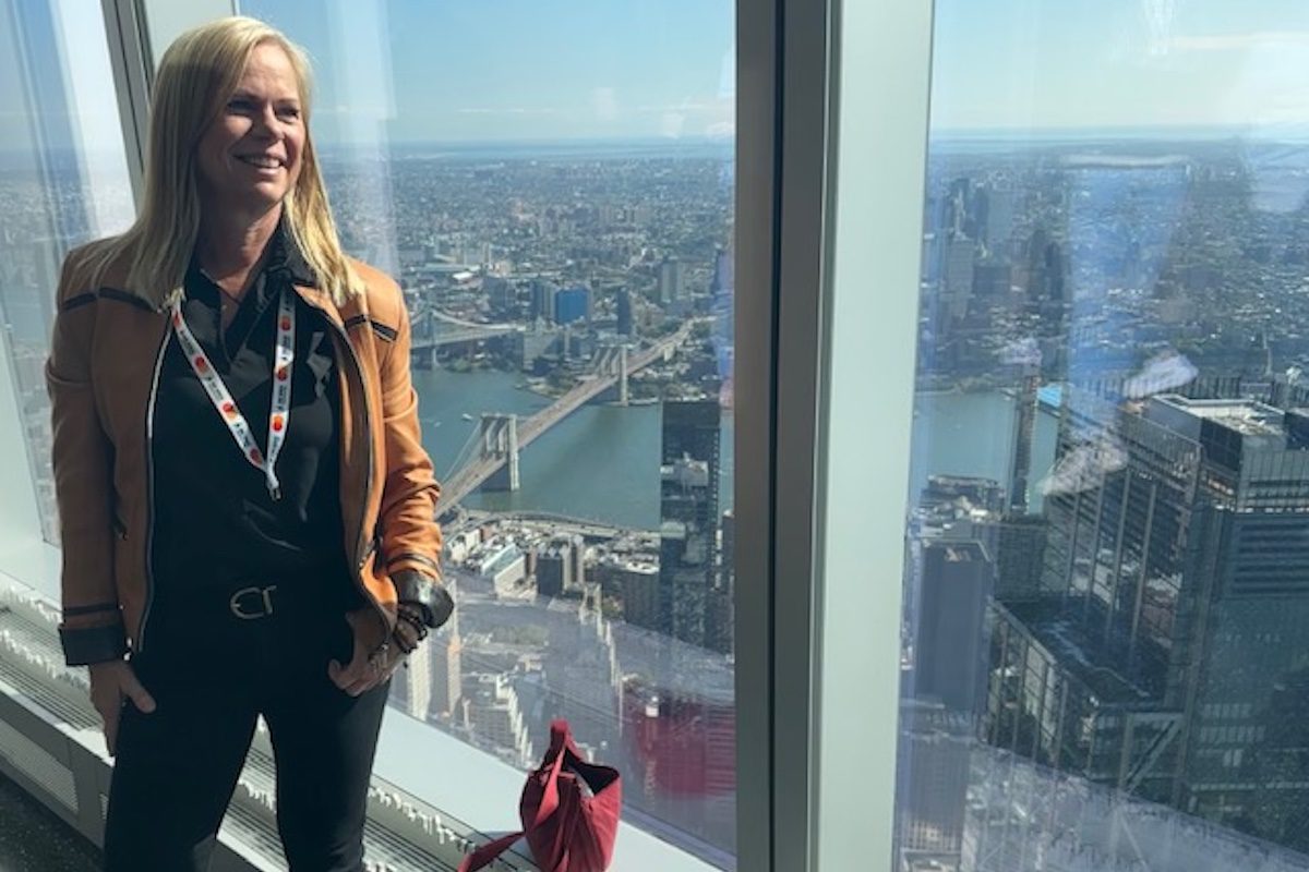 Kathy Buckworth on a trip to NYC in 2023, though she doesn't think Canadians should travel to the US right now.