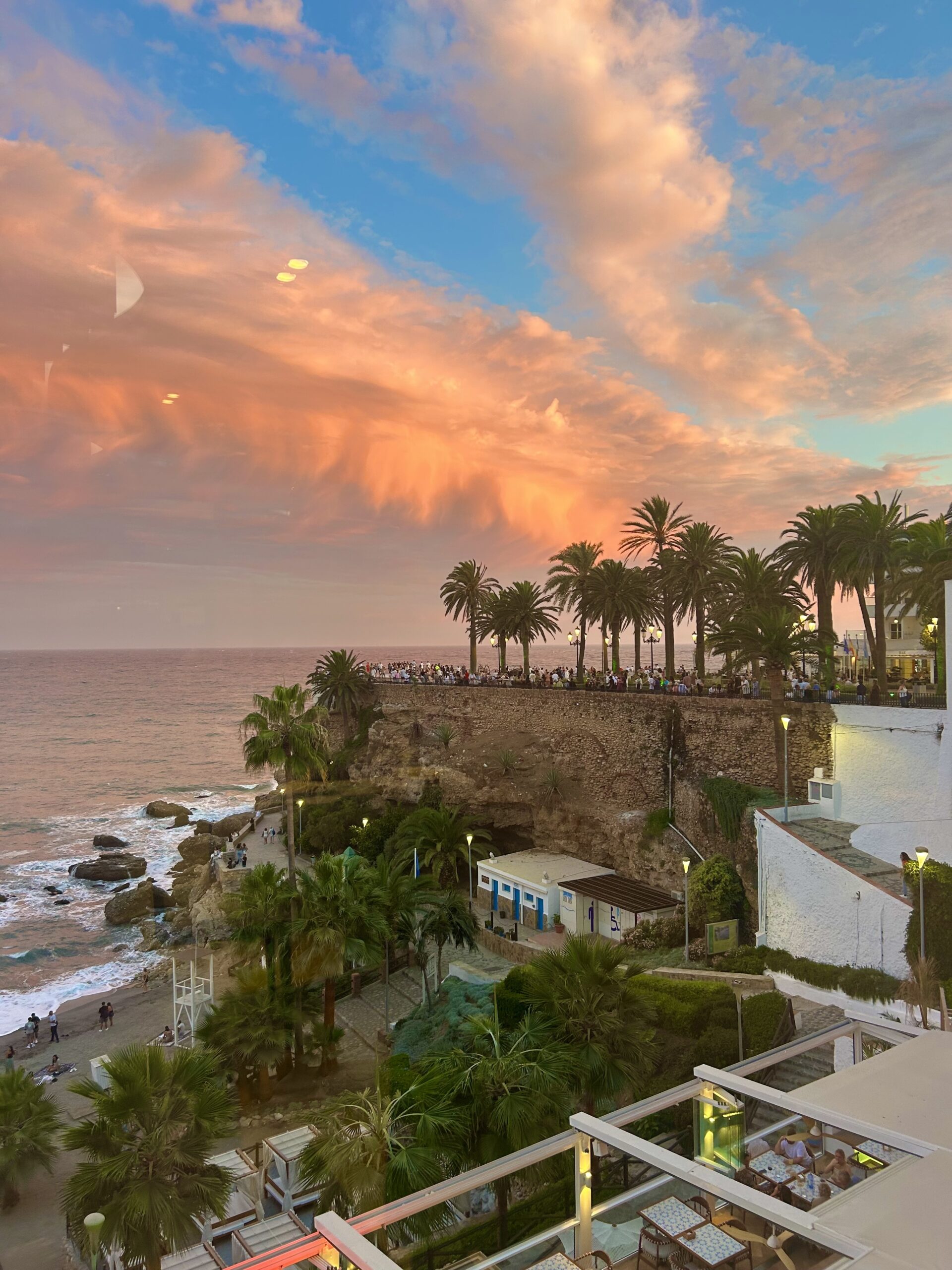nerja spain sunset 