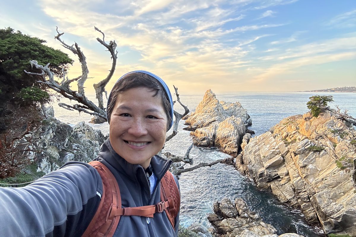 Norie Quintos at the Ocean