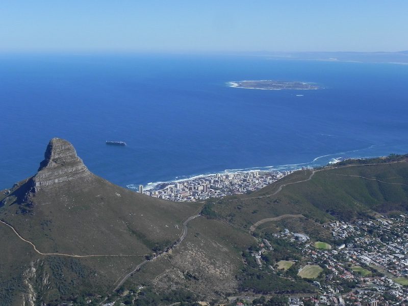 View From Table Mountain Gondola South Africa 